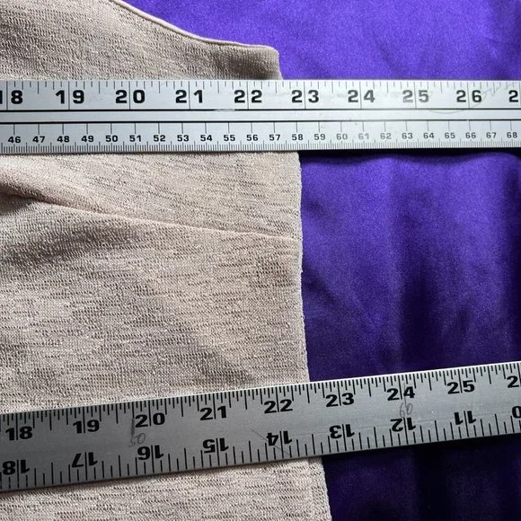 📌R & M Richards Knitted Dress with Attached Open Waterfall Front Cardigan - Picture 9 of 13